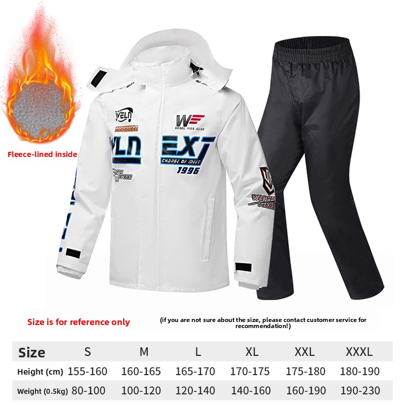 Motorcycle Gear Full Suit - Men's Motorcycle Raincoat Suit Breathable Anti-Rainstorm