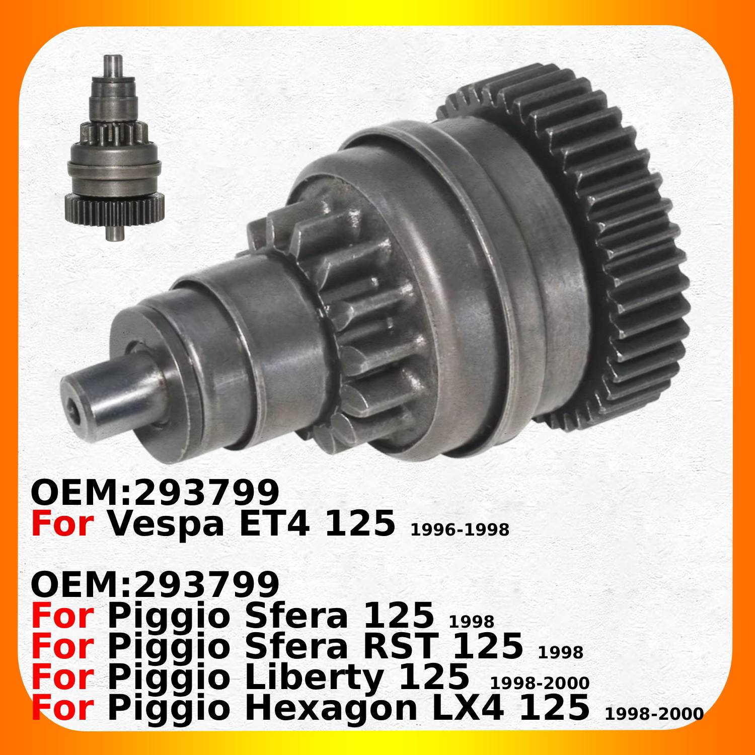 Motorcycle Gear Rst - Xe Máy Khởi Động Ổ Bendix/Khởi