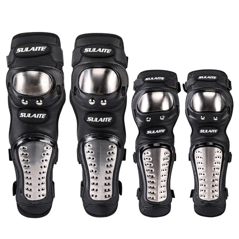 Motorcycle Gear Sale - 4Pcs/Set Motorcycle Kneepad Stainless Steel Moto