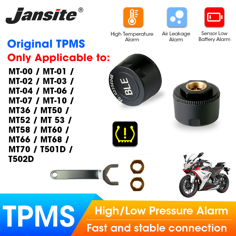 Tyre Pressure Gauge - Jansite Motorcycles TPMS Designed for Specific