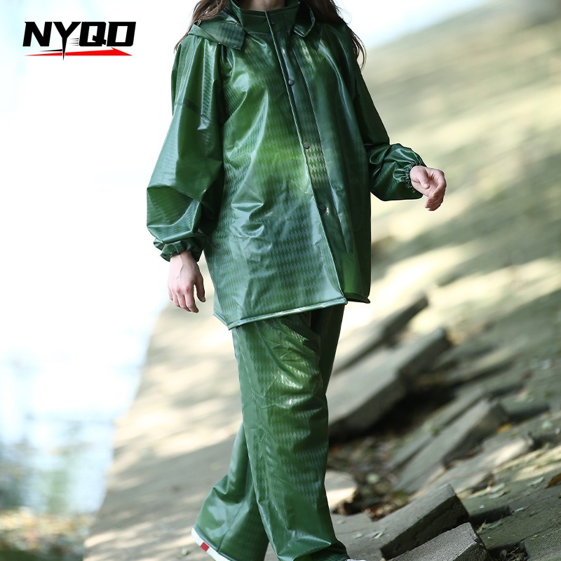 Motorcycle Gear Full Suit - Reflective Split Motorcycle Rain Suit Stormproof