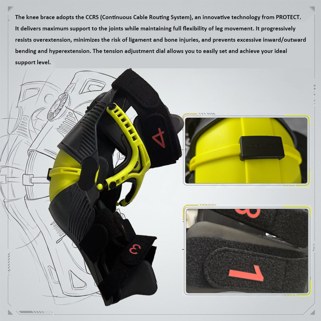 Motorcycle Gear Slipping - Adjustable Motocross Knee Guards Gel Padding