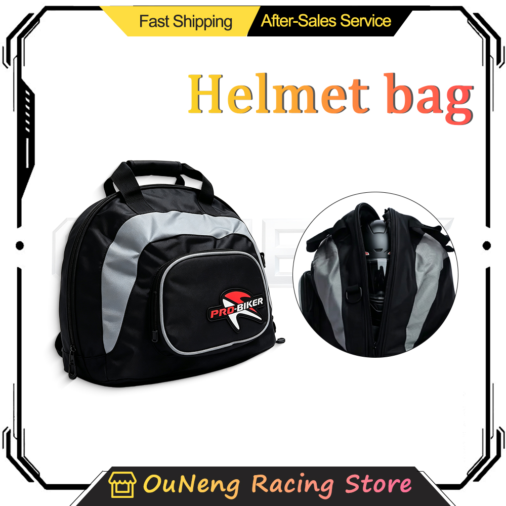 Motorcycle Gear Travel Bag - PRO BIKE Motorcycle Helmet Backpack Black