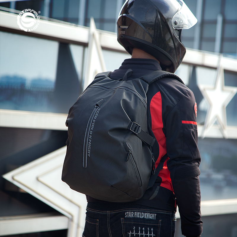 Motorcycle Gear Logo - SFK Motorcycle Helmet Bag Large Capacity