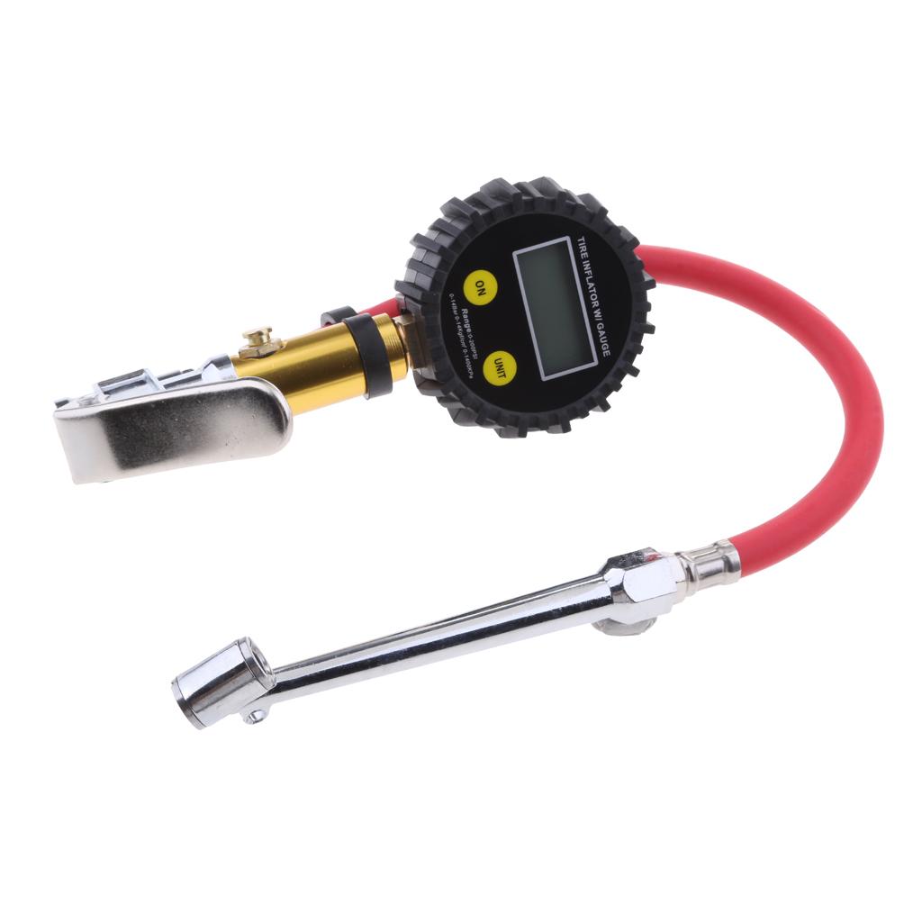 Tyre Pressure Gauge - Digital Tyre Inflator with LCD Display