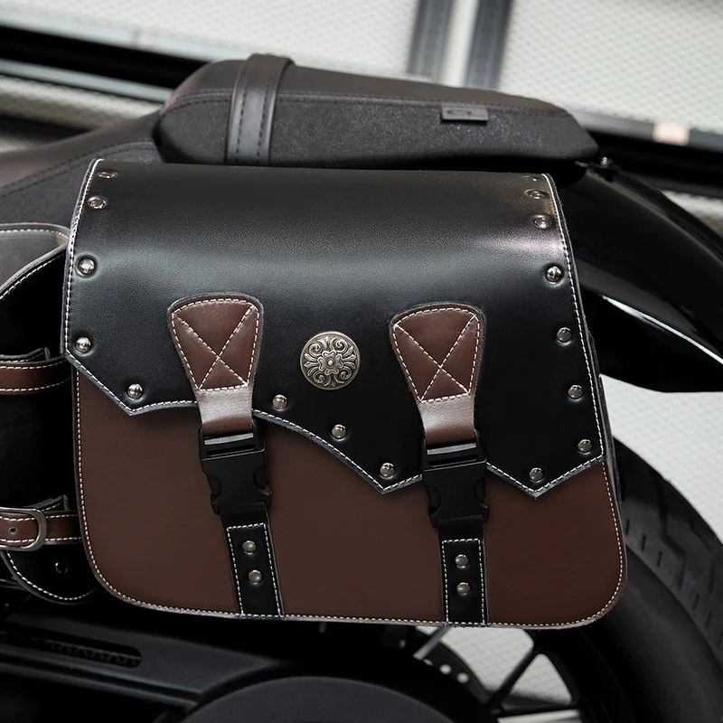 Motorcycle Gear Travel Bag - 2PCS Universal Waterproof Motorcycle ATV Saddlebags,