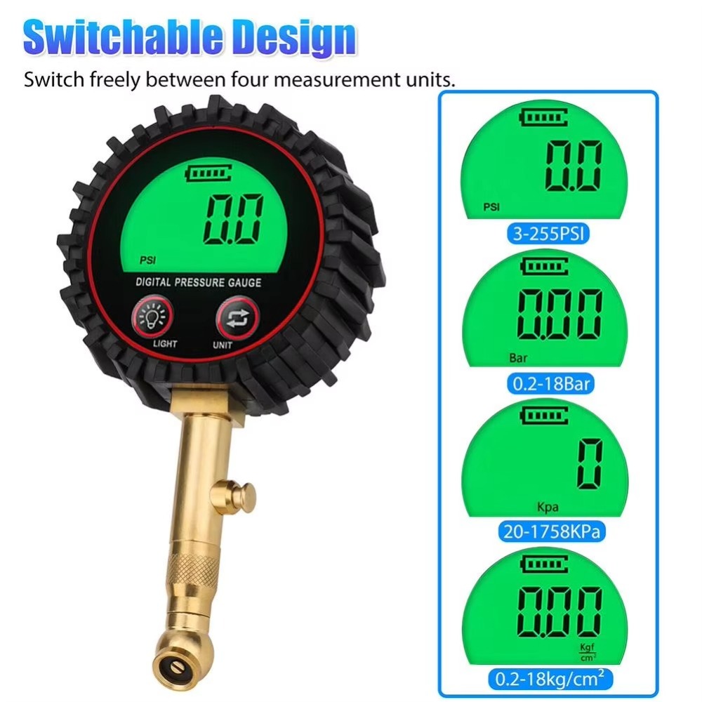 3-255PSI Digital Tire Pressure - đánh giá và giá Tyre Pressure Gauge