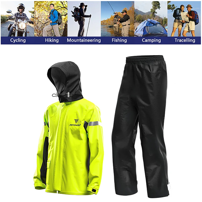 Men Full Body Motorcycle Rain  - đánh giá và giá Motorcycle Gear Full Suit
