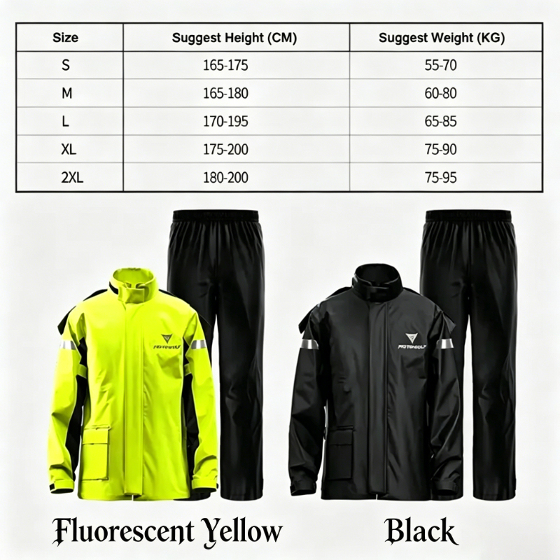 Men Full Body Motorcycle Rain  - đánh giá và giá Motorcycle Gear Full Suit