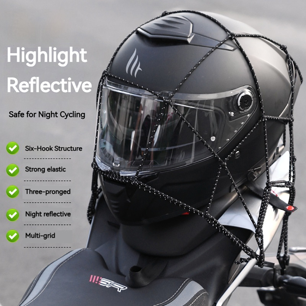 6 Hooks Luggage Net Protective - đánh giá và giá Motorcycle Gear Sale