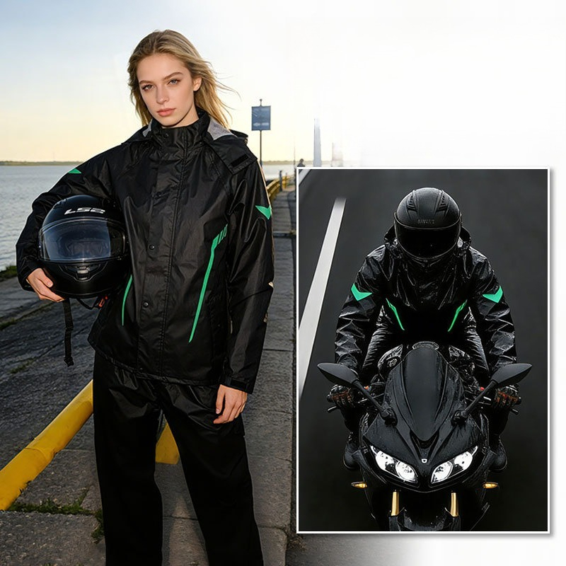 Split Waterproof Rain Suit for - đánh giá và giá Motorcycle Gear Full Suit