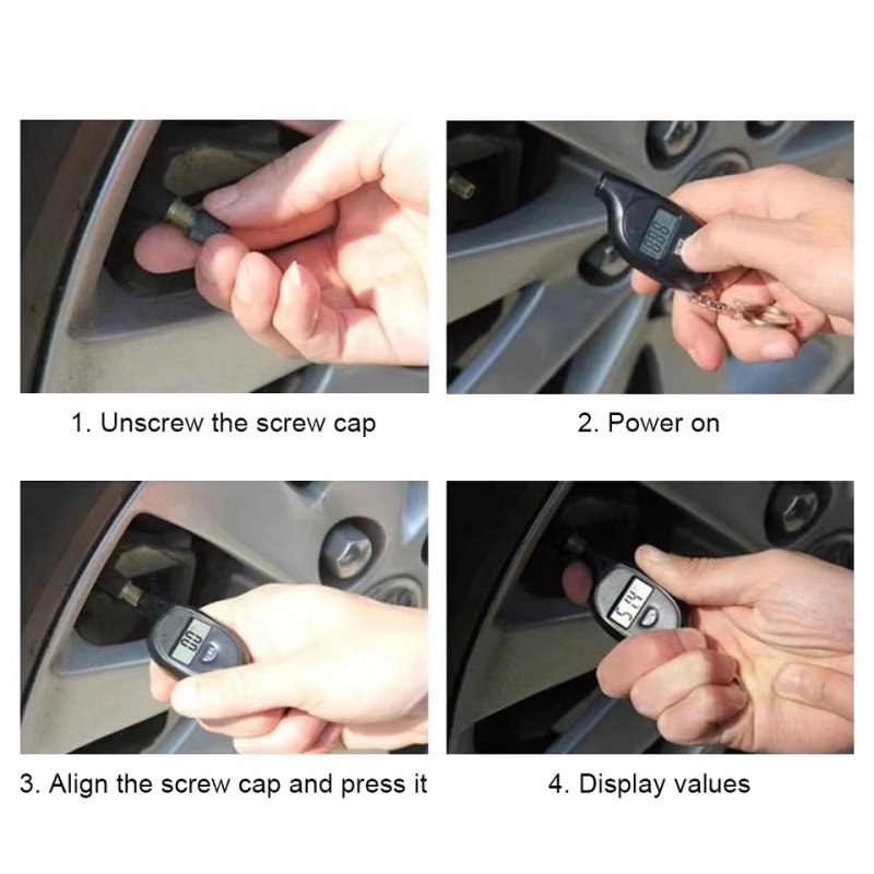 Tire Gauge Digital With LCD Di - đánh giá và giá Tyre Pressure Gauge