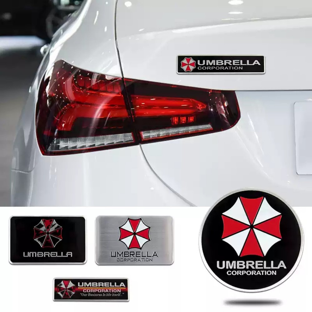 3D Metal Umbrella Car Emblem B - đánh giá và giá Motorcycle Gear Logo
