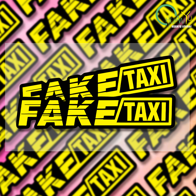 Yellow Fake Taxi Logo Pvc Wate - đánh giá và giá Motorcycle Gear Logo