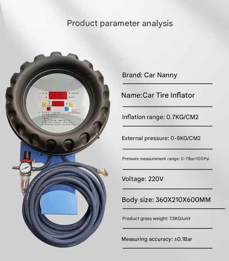Automatic Metal Tyre Inflator  - đánh giá và giá Tyre Pressure Gauge